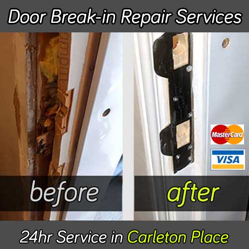 Door break-in repair services in Carleton Place