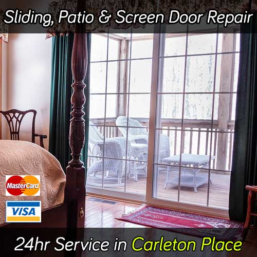 Sliding patio door repair services in Carleton Place Ontario